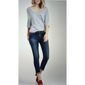 AG The Stilt Cigarette Roll-Up Crop Jeans